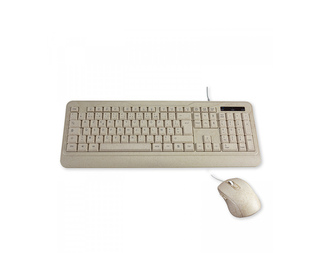 MCL MP3A99AACK2012BIB clavier Souris incluse USB AZERTY Français Beige