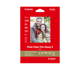 Canon Papier photo brillant extra II 5 × 7 po (13 × 18 cm) PP-201 - 20 feuilles
