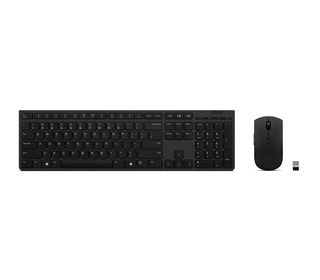 Lenovo 4X31K03968 clavier Souris incluse Bureau RF sans fil + Bluetooth Français Gris