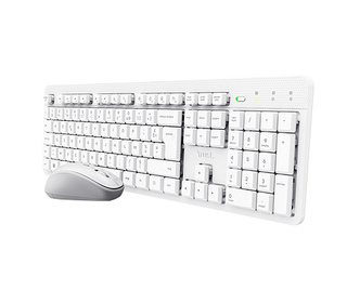 Trust Ody II Wireless clavier Souris incluse maison/bureau RF sans fil AZERTY Français Blanc